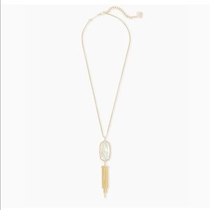 Rayne Gold Pendant Necklace Gold ivory Pearl